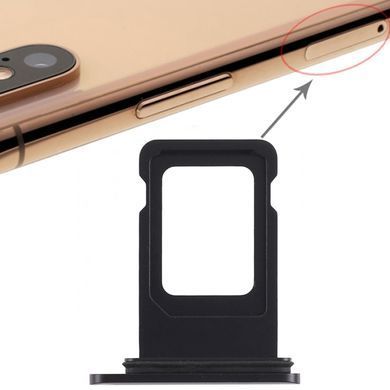 Держатель SIM-карты Apple iPhone XR черный, на одну Sim-карту 11872 фото