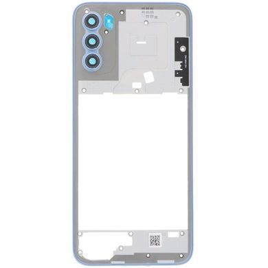 Рамка корпусу Motorola XT2169 Moto G71 5G блакитна, Arctic Blue зі склом камери 33576 фото