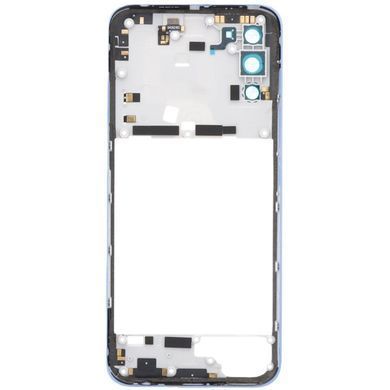 Рамка корпусу Motorola XT2169 Moto G71 5G блакитна, Arctic Blue зі склом камери 33576 фото