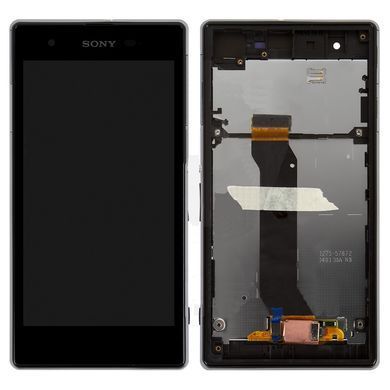 Дисплей Sony C6916 Xperia Z1s з рамкою чорний 00940 фото