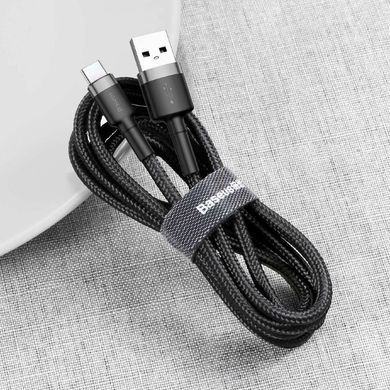 Кабель Baseus Cafule Cable Type-C 3A (1m) Black (CATKLF-BG1) 15943 фото