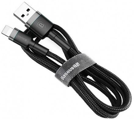 Кабель Baseus Cafule Cable Lightning 1.5A (2m) Black (CALKLF-CG1) 20786 фото