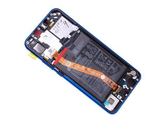 Дисплей для Huawei P Smart Plus INE-LX1, INE-LX2, Nova 3i з рамкою синій, з аккумулятором, Оригінал 02352BUH 21906 фото
