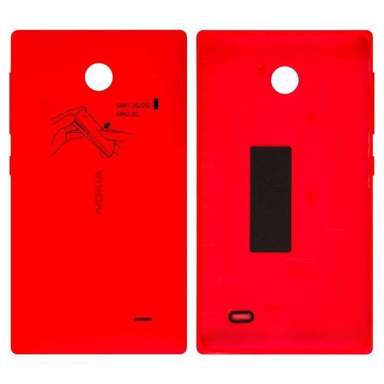 Задняя кришка для Nokia X Dual Sim (RM-980) красная Оригинал Китай 08675 фото