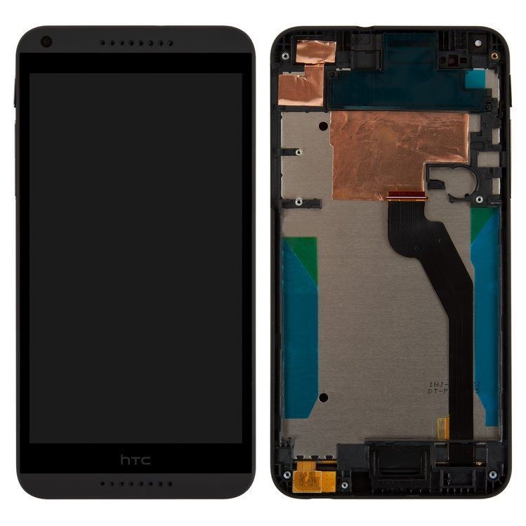 Дисплей HTC Desire Dual Sim 816G, 816H и рамкой черный, черный шлейф 07021 фото