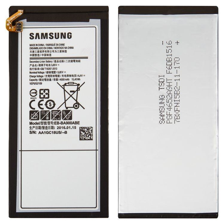 Аккумулятор Samsung EB-BA900ABE для A910 Galaxy A9 (2016) 4000 mAh 05393 фото