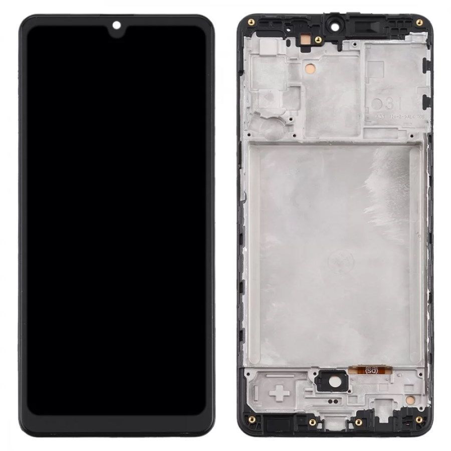 Дисплей для Samsung A315F Galaxy A31 2020 с рамкой черный TFT, без функции отпечатка пальца 22966 фото