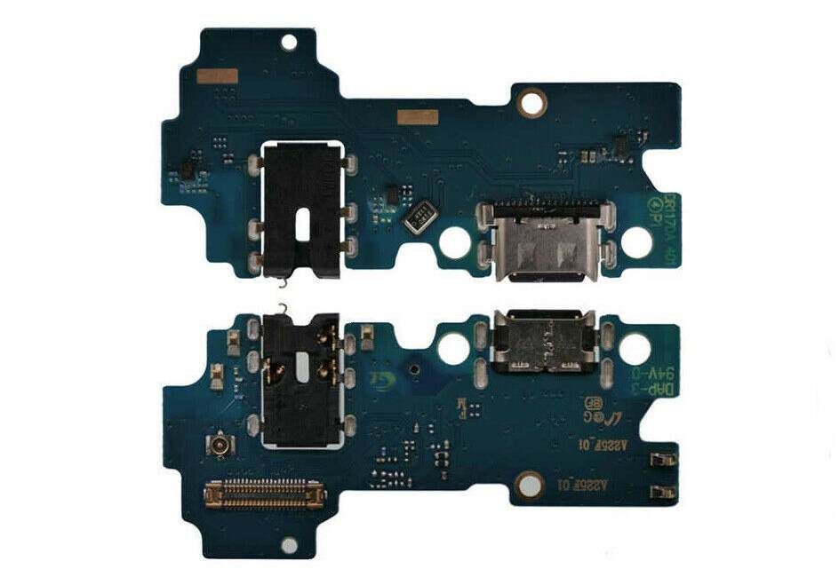 Нижняя плата для Samsung A225F Galaxy A22 с разьемом зарядки, разьемом наушников, микрофоном 25507 фото