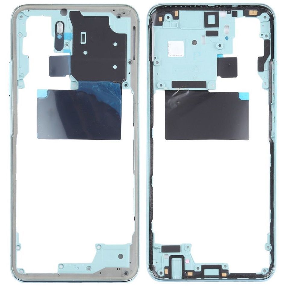 Рамка корпусу для Xiaomi Redmi Note 10, Redmi Note 10S зелена, Aqua Green (Lake Green) 31619 фото