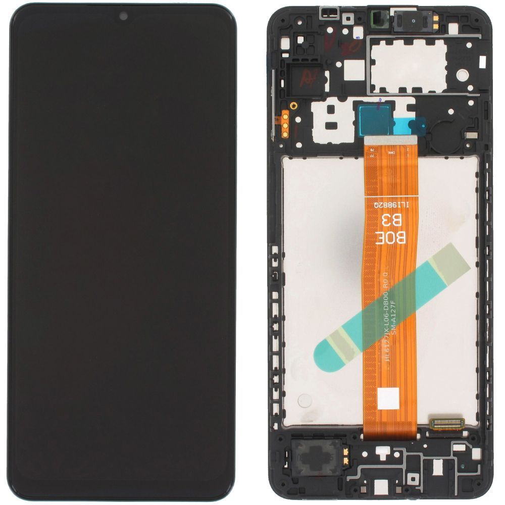 Дисплей для Samsung A127 Galaxy A12s 2021 с рамкой черный Оригинал Китай SM-A127F HL6127JX-L06-DB00-R0.0 30272 фото