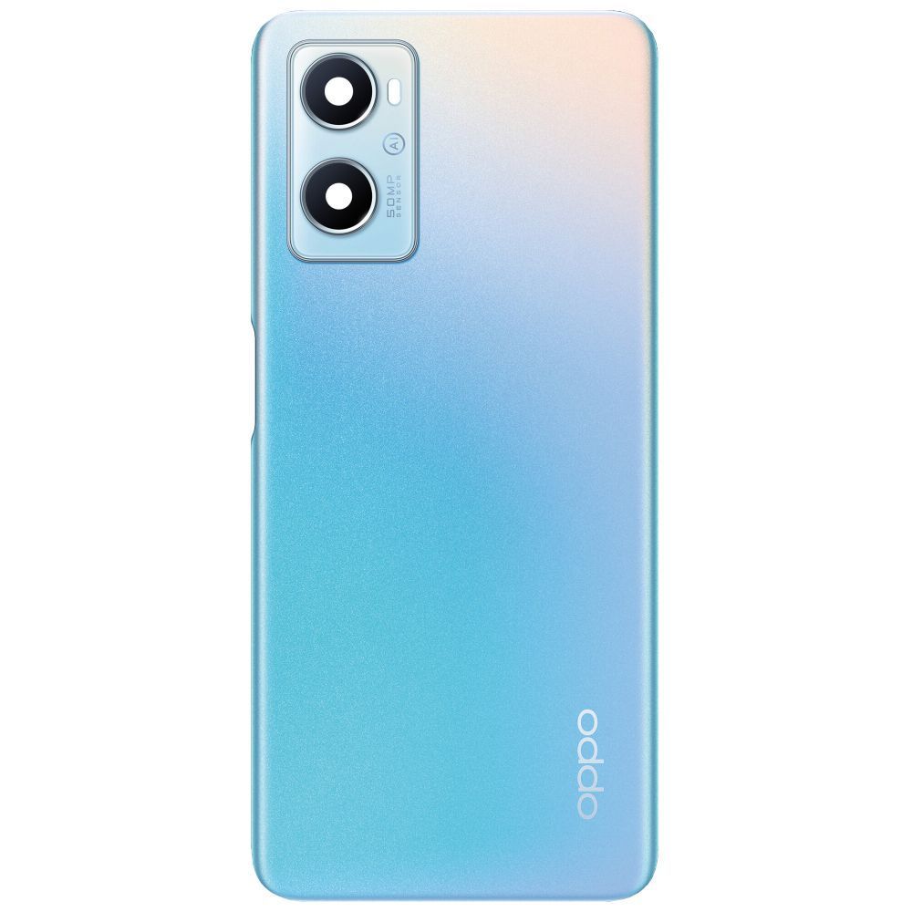 Задня кришка для Oppo A96 блакитна Sunset Blue, Оригінал Китай зі склом камери 31664 фото