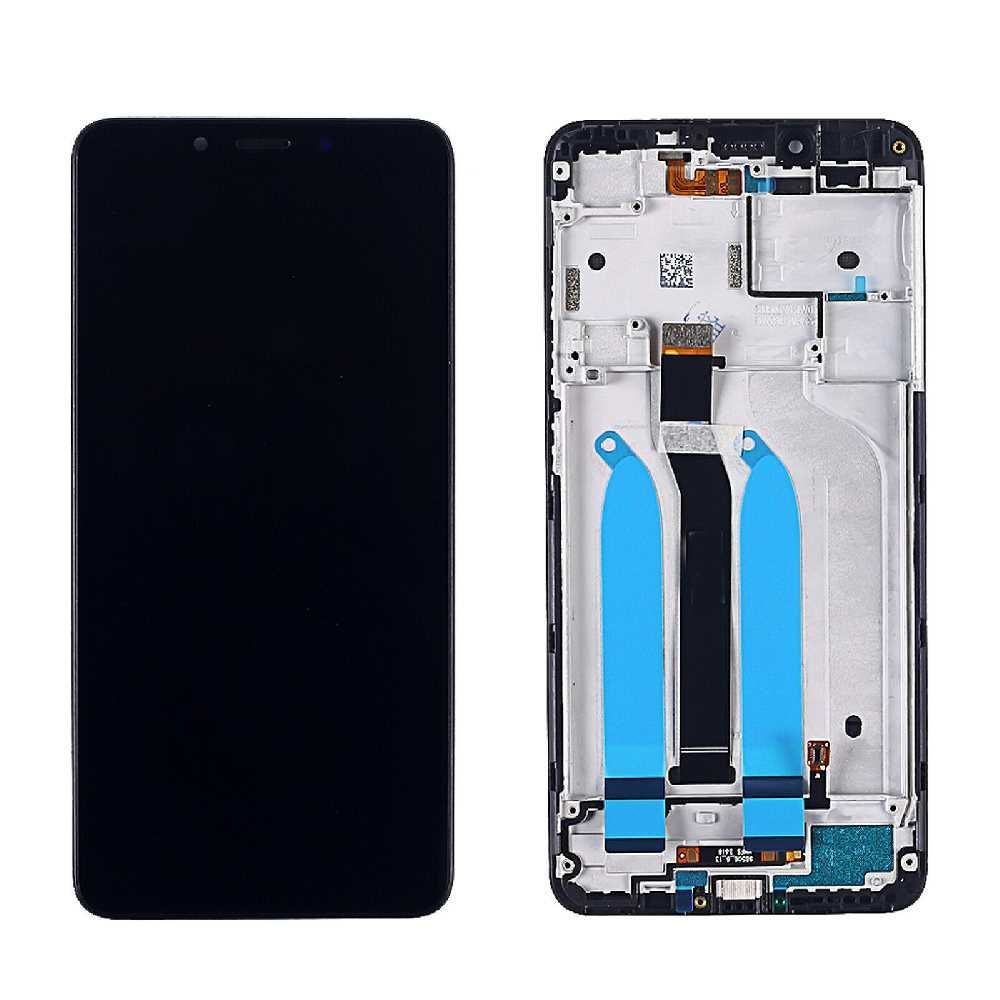 Дисплей для Xiaomi Redmi 6, Redmi 6A с рамкой черный, с датчиком приближения, Оригинал 18551 фото