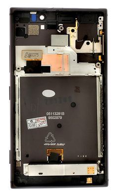 Дисплей для Nokia Lumia 925 з рамкою чорний 01473 фото
