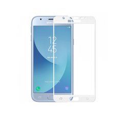 3D Защитное стекло для Samsung J330 Galaxy J3 (2017) белое 11786 фото