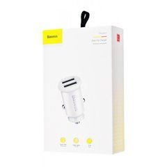 Автомобільний зарядний пристрій Baseus Grain 3.1A 2USB (CCALL-ML02) білий 20345 фото