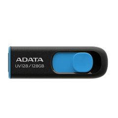 Флеш пам'ять A-DATA USB 3.2 UV 128 128GB чорно-синій 19741 фото
