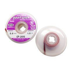 Обплетення для зняття припою, очищувач припою Goot CP-2015F W-2.00mm L-1.5mm 12983 фото