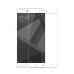 3D Защитное стекло для Xiaomi Redmi Note 4 белое 12384 фото