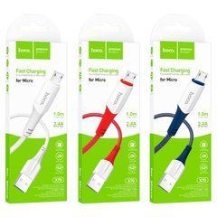 Кабель Hoco X70 (1 метр) MicroUSB белый 25905 фото