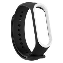 Ремешок Xiaomi для Mi Band 3, Mi Band 4 с тонким ободком Черный,Белый 16568 фото