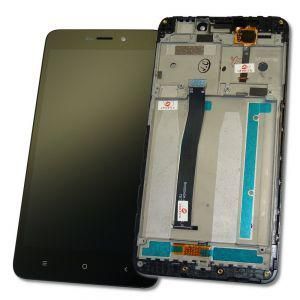 Дисплей для Xiaomi Redmi 4A с рамкой черный 12980 фото