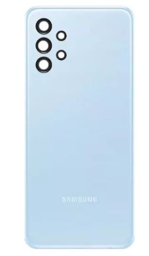 Задняя крышка для Samsung A135 Galaxy A13 4G, A137F со стеклом камеры голубая 28827 фото
