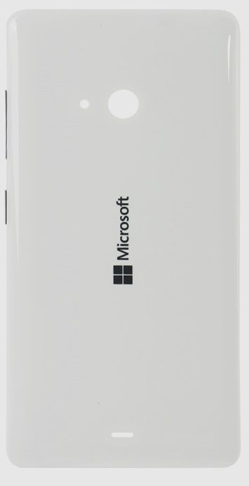 Задня кришка для Microsoft (Nokia) Lumia 540 Dual Sim (RM-1141) біла 06359 фото