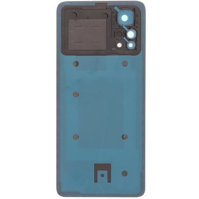 Задня кришка для Xiaomi Poco X4 Pro 2201116PG чорна зі склом камери Laser Black Оригінал Китай 32469 фото