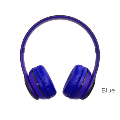 Беспроводные Bluetooth наушники Borofonе BO4 Charming rhyme wireless headphones синие 28065 фото