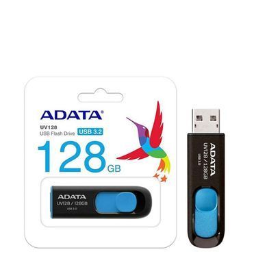Флеш память A-DATA USB 3.2 UV 128 128GB черно-синий 19741 фото
