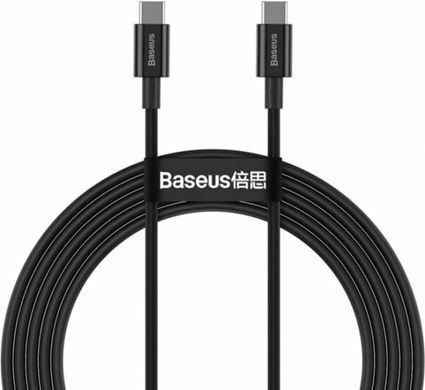 Кабель Baseus Superior Type-C - Type-C 2м 100W черный CATYS-C01 28165 фото