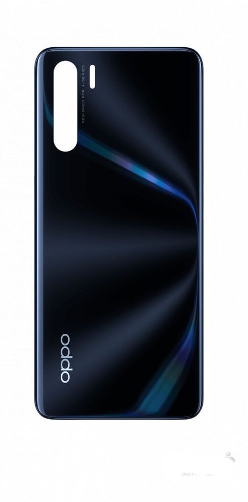 Задняя крышка для Oppo A91 2019 Lightening Black черная 23033 фото