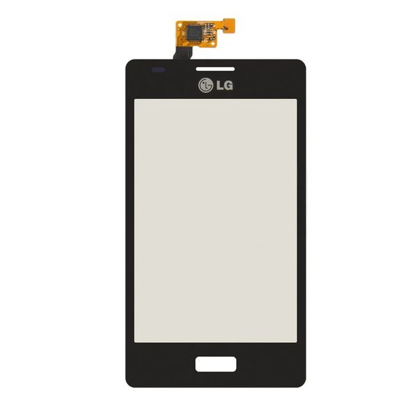 Сенсор (тачскрин) LG E610 Optimus L5, E612 Optimus L5 и рамкой черный 02229 фото