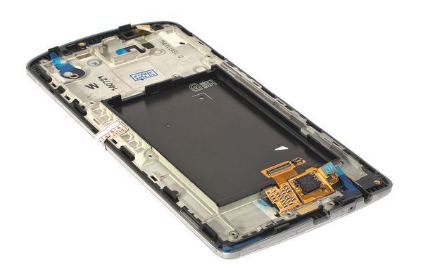 Дисплей для LG D855 G3 з рамкою сірий 03140 фото