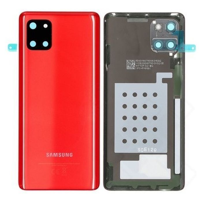 Задня кришка для Samsung N770F Galaxy Note 10 Lite 2020 червона Aura Red зі склом камери 22866 фото