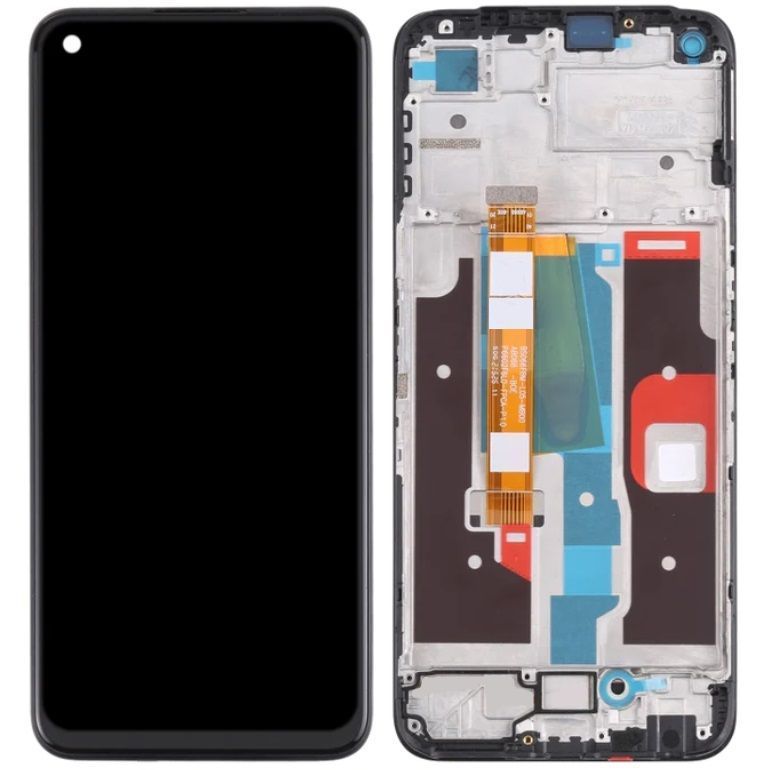 Дисплей для Realme 8i с рамкой черный Оригинал Китай p/n: BS066FBM-L05-MB00 30023 фото