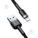 Кабель Baseus Cafule Type-A - Lightning 3м 2A серо-черный (CALKLF-RG1) 26646 фото 2