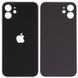 Задняя крышка для Apple iPhone 12 черная, с большим отверстием под камеру 32520 фото