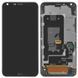 Дисплей для LG M700 Q6 з рамкою сріблястий Ice Platinum 10014 фото