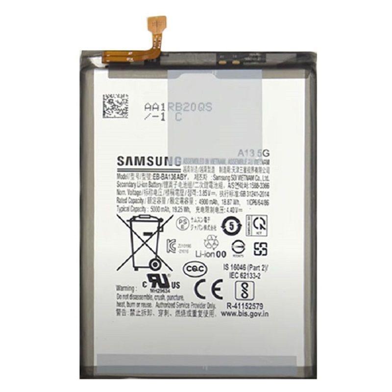 Акумулятор Samsung EB-BA136ABY для Samsung A136 Galaxy A13 5G 5000mAh, Оригінал Китай 31714 фото