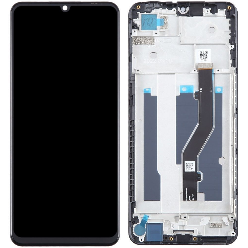 Дисплей для ZTE V40 Vita чорний з рамкою 29729 фото