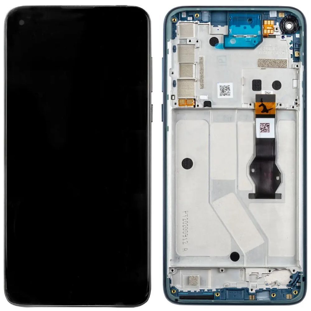 Дисплей для Motorola XT2041 G8 Power с рамкой синий 27133 фото