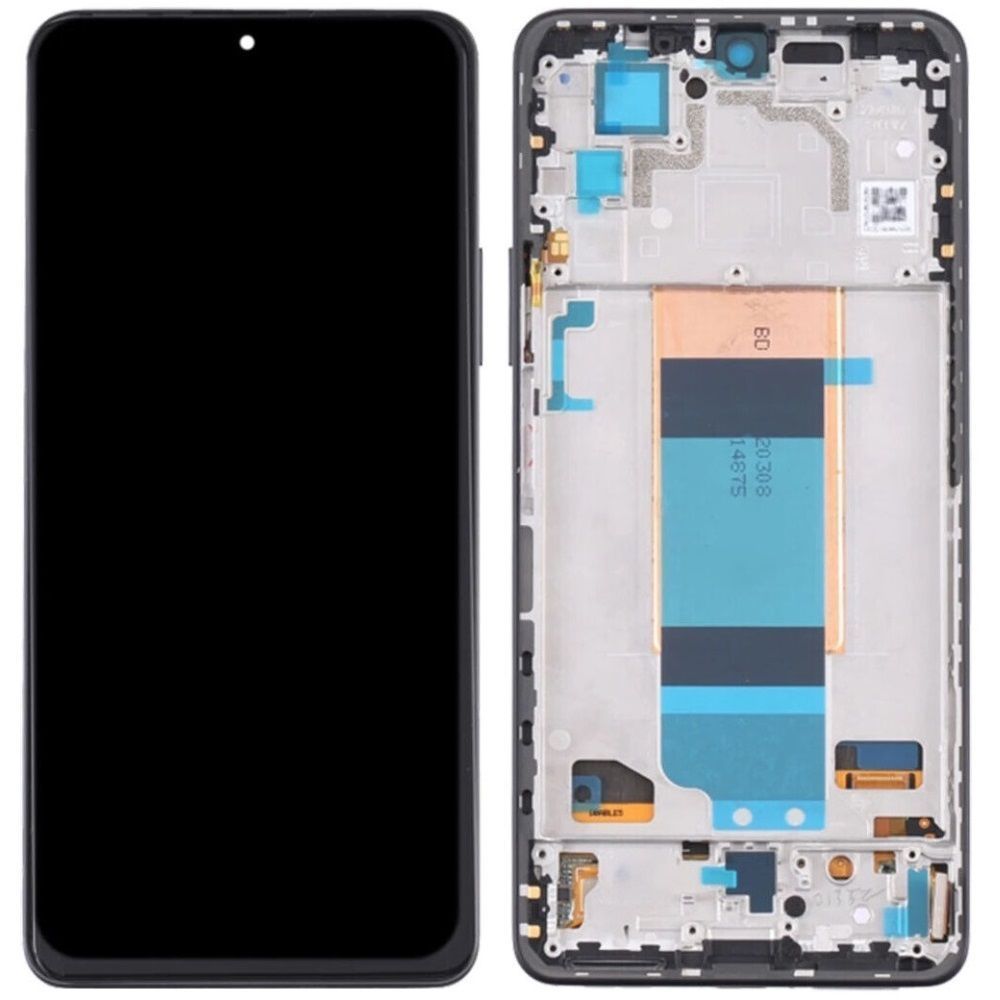 Дисплей для Xiaomi Poco F4, Redmi K40S з рамкою чорний OLED Хайкопія 33477 фото