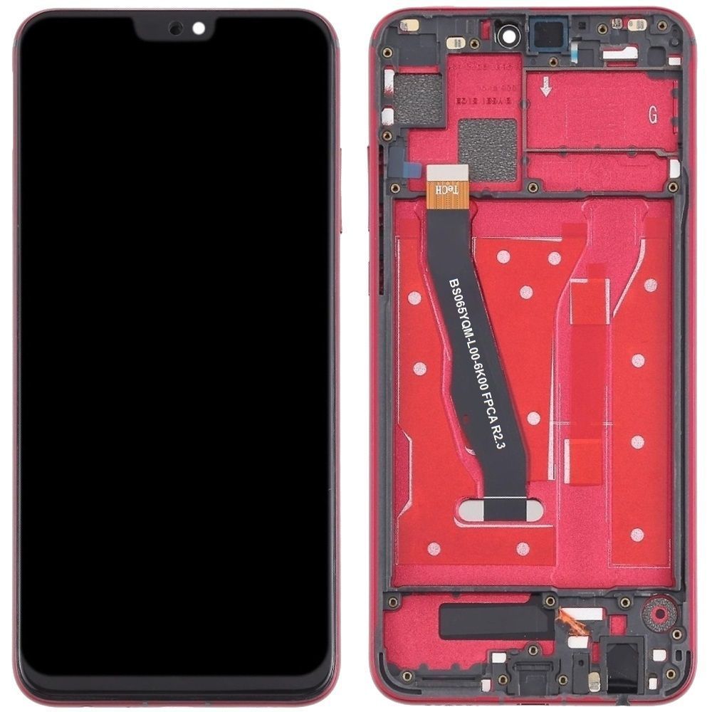 Дисплей для Honor 8X JSN-L21, JSN-AL00, Honor View 10 Lite с рамкой красный Оригинал Китай 30230 фото