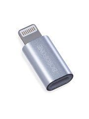 OTG Перехідник Borofone BV5 Micro to Lightning Adapter сріблястий 19732 фото