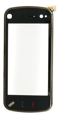 Сенсор (тачскрин) Nokia N97 и рамкой черный 01686 фото