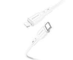 Кабель Borofone BX66 1m 5A PD Type-C на Lightning белый 25994 фото