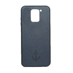 Чехол Magnet Xiaomi Redmi Note 9 (2020) под кожу синий 17567 фото