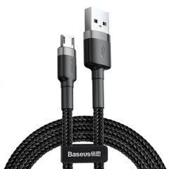 Кабель Baseus Cafule Cable MicroUSB 2.1A (1m) Black (CAMKLF-BG1) 15937 фото