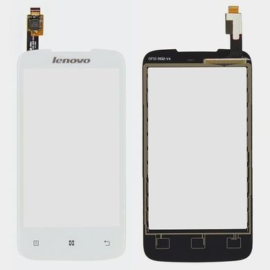 Сенсор (тачскрин) Lenovo A376 белый 00677 фото